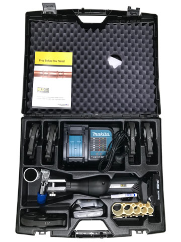 RLS Tool Kit - 19kN Press Tool, 5x Klauke Jaws, Batteries, Charger