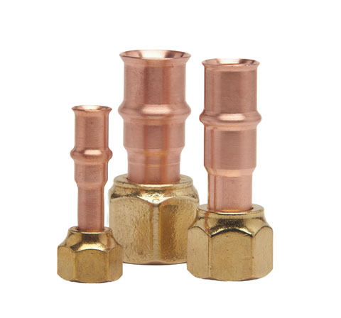 RLS Press Fitting - SAE/Euro Flare - 1/4" FF HNBR