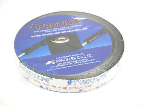 Protape is an EPDM-based self-adhesive tape, specially made for adhering the joints of Aeroflex tubes and sheets. Protape provides extra holding strength to the joints and serves as a vapour barrier to prevent atmospheric moisture to penetrate the seams. It is flexible, easy to wrap or patch tightly to the insulation surface.