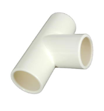 PVC Tee 40mm Female To Female (SWV) - 2 pack