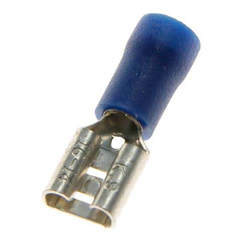 Blue Female Insulated Spade Crimp (Pack of 20)