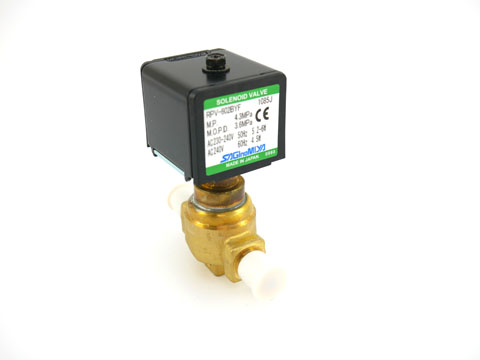 Saginomiya RPV Series solenoid valves are suitable for R410A. All valves are supplied with 240 Volt AC 50/60Hz coils and DIN connector (IP65). 