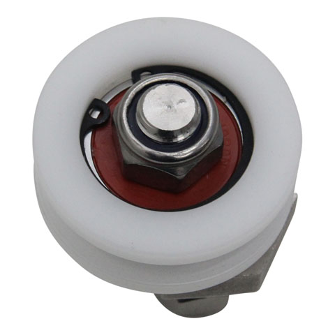 Eccentric U Profile Wheel Assembly - 50mm White